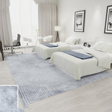Tapis Hôtel Luxe – Style Chinois Contemporain Bleu & Beige | Salon Hall 2