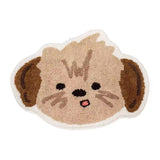 Tapis Salle de Bain Tête Chiot Cartoon Cachemire Absorbant 8