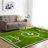 Tapis Rectangulaire Imprimé Terrain de Foot – Chambre Enfant 1