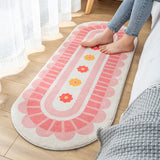 Tapis Ovale Tressé Rayures Colorées Pastel – Couloir & Salle de Bain 10
