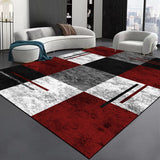 Tapis Rectangulaire Velours Cristal Motif Géométrique Multicolore – Salon & Chambre 6