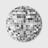 Tapis Rond Boule Disco Mosaïque Bleu et Gris 6