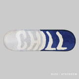 Tapis Ovale Rétro Américain Inscription 