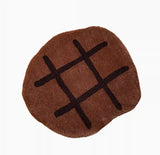 Tapis Forme Aliments Kawaii Fait Main – Burger, Œuf, Cookie & Plus 1