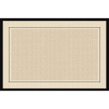 Tapis Rectangulaire Rétro Français Beige Bordure – Salon 3