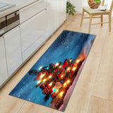 Tapis Runner Noël Fêtes Coloré Cuisine Entrée Lavable 12