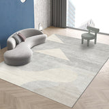 Tapis Rectangulaire Moderne – Design Géométrique Épuré Gris & Beige | Salon Chambre 5