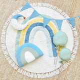 Tapis Rond Franges Motif Arc-en-Ciel Enfant – Chambre & Salon 4