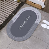 Tapis de Bain Ovale Absorbant Doux – Salle de Bain 20