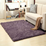 Tapis Rectangulaire Shaggy Uni Moelleux – Salon & Chambre 6