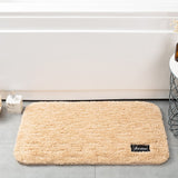 Tapis de Bain Shaggy Uni Doux Absorbant Antidérapant – Salle de Bain & Entrée 2