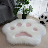 Tapis Forme Patte de Chat Peluche Chambre Enfant Kawaii 5