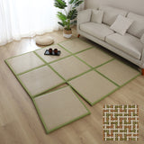Dalles Tapis Modulables Style Tatami Tressé – Assemblables par Velcro 2