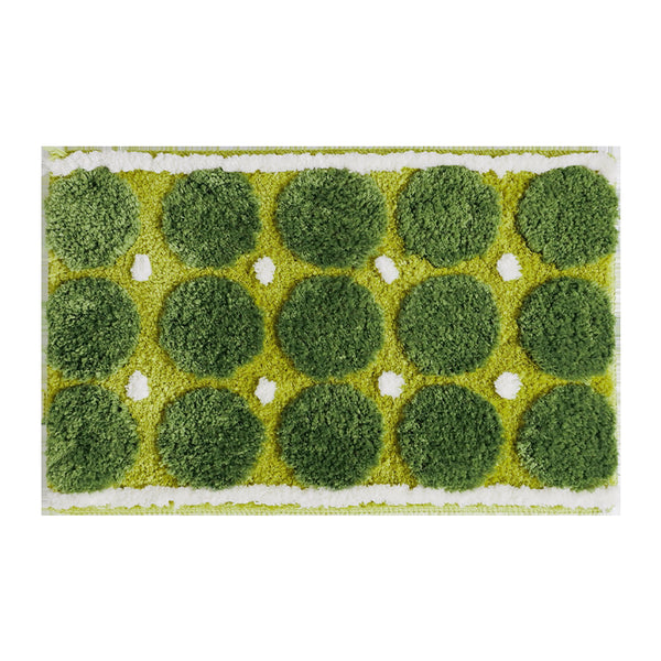 Tapis Rectangulaire Ultra-Doux Vert Mousse – Effet Gazon
