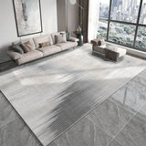 Tapis Rectangulaire Moderne – Design Géométrique Épuré Gris & Beige | Salon Chambre 11