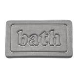 Tapis de Bain Velours Corail Inscription BATH – Salle de Bain & WC 2