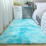 Tapis Rectangulaire Shaggy Tie-Dye Multicolore Ultra Doux – Chambre & Salon 11