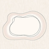 Tapis Forme Irrégulière Velours Bouclé Luxe Crème – Salon 5