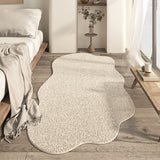 Tapis Forme Irrégulière Nuage Façon Cachemire Beige – Chambre & Salon 10