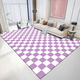 Tapis Rectangulaire Damier Coloré Grand Format 10