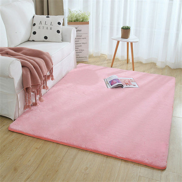 Tapis Rectangulaire Imitation Fourrure Lapin Épaisseur 20mm – Chambre & Salon