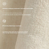 Tapis Rond Luxe – Motif Floral Sculpté Crème & Or | Salon Chambre 2