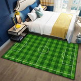 Tapis Rectangulaire Terrain de Football Imprimé – Chambre Enfant 8