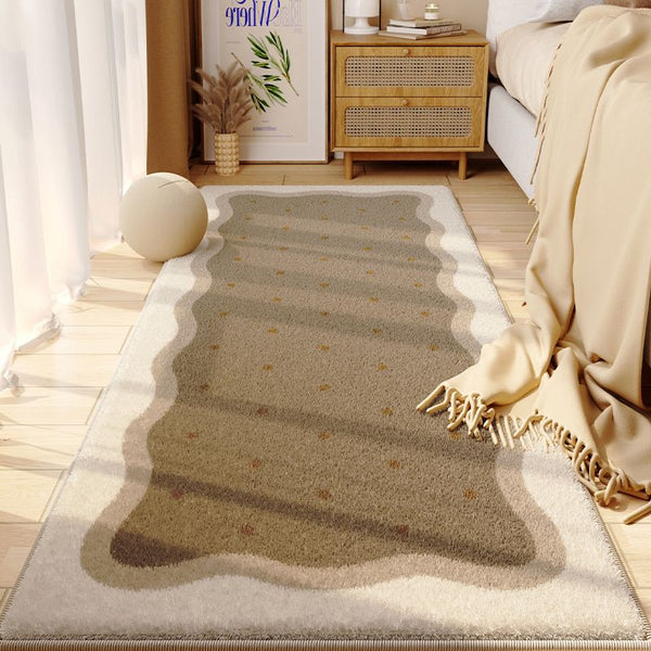 Tapis Rectangulaire Uni Doux Façon Cachemire – Chambre