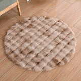 Tapis Rond Acrylique Bulle – Uni Doux Multicolore | Salon Chambre 4