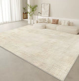 Tapis Rectangulaire Luxe Crème Bordure Élégante – Salon 3