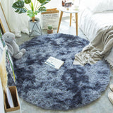 Tapis Rond Shaggy Poil Long – Fausse Fourrure Multicolore 15