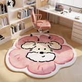 Tapis Forme Œuf au Plat Cartoon Chambre Bureau Kawaii 6