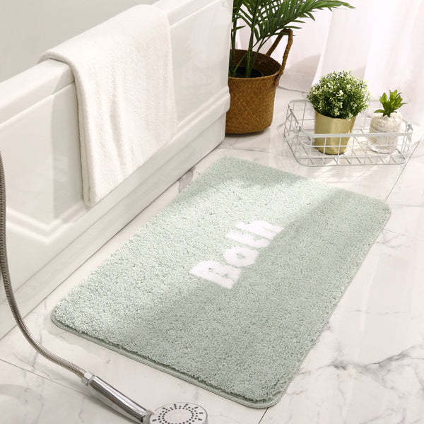 Tapis de Bain Uni Inscription BATH – Salle de Bain & Douche