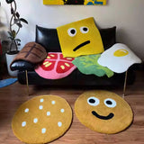 Tapis Forme Aliments Kawaii Fait Main – Burger, Œuf, Cookie & Plus 8