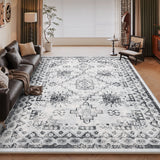 Tapis Persan Bohème Grande Taille Résistant Taches Salon 5