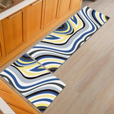 Tapis Runner Cuisine Motifs Géométriques Colorés Set 2 Pièces 1