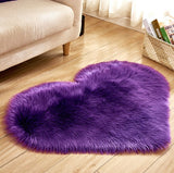 Tapis Forme Cœur Shaggy Poil Long Ultra Doux – Chambre & Salon 13