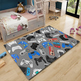 Tapis Gamer – Motif Manettes & Consoles Coloré | Chambre Enfant Salon 3