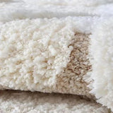 Tapis Forme Irrégulière Touffeté Mousse Crème – Salon & Chambre 5