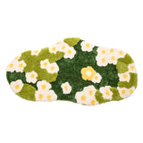 Tapis Ovale Prairie Fleurie – Marguerites Jaunes & Mousse Verte | Chambre Salon 2