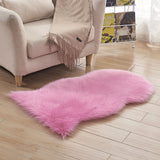 Tapis Fausse Fourrure Poil Long Irrégulier Multicolore Salon 11