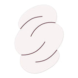 Tapis Ovale Crème Contour Nuage Style Japonais – Salon & Chambre 5