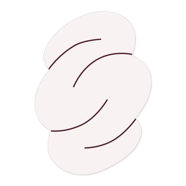 Tapis Ovale Crème Contour Nuage Style Japonais – Salon & Chambre