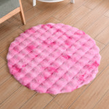 Tapis Rond Acrylique Bulle – Uni Doux Multicolore | Salon Chambre 5
