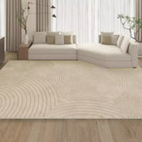 Tapis Rectangulaire Épais Uni Texture Romaine – Salon & Bureau 2