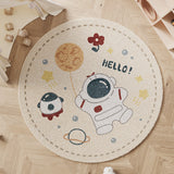 Tapis Rond Enfant Animaux & Alphabet – Chambre Bébé & Éveil – Plusieurs Motifs 13