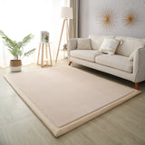 Tapis Rectangulaire Velours Corail Épais Uni – Grand Format 5