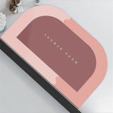 Tapis de Bain Ovale Velours Diatomite Ultra-Absorbant – Salle de Bain & Douche 1