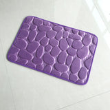 Tapis Mémoire de Forme Salle de Bain – Motif Galets 3D Absorbant | Douche 22