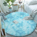 Tapis Rond Shaggy Tie-Dye Pastel Doux – Chambre & Salon 4